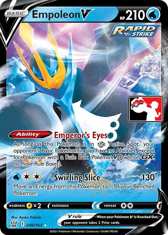 Empoleon V (040/163) [Prize Pack Series One] | Good Games Cannington