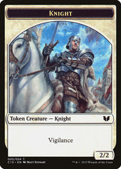 Gold // Knight (005) Double-Sided Token [Commander 2015 Tokens] | Good Games Cannington