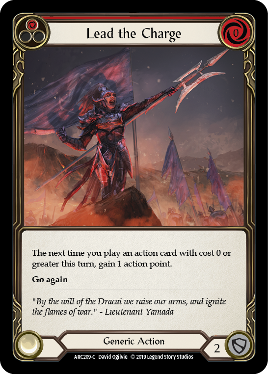 Lead the Charge (Red) [ARC209-C] 1st Edition Normal | Good Games Cannington