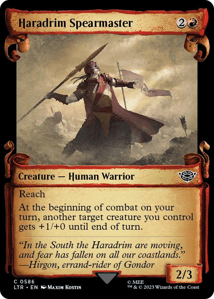 Haradrim Spearmaster [The Lord of the Rings: Tales of Middle-Earth Showcase Scrolls] | Good Games Cannington