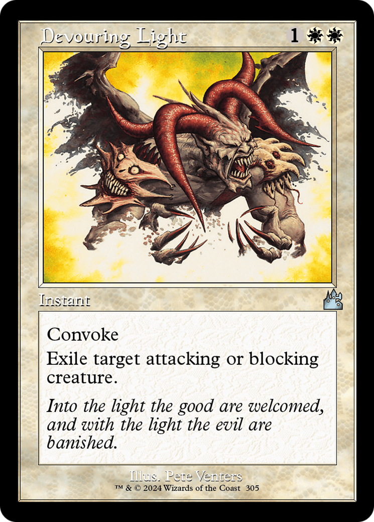 Devouring Light (Retro Frame) [Ravnica Remastered] | Good Games Cannington