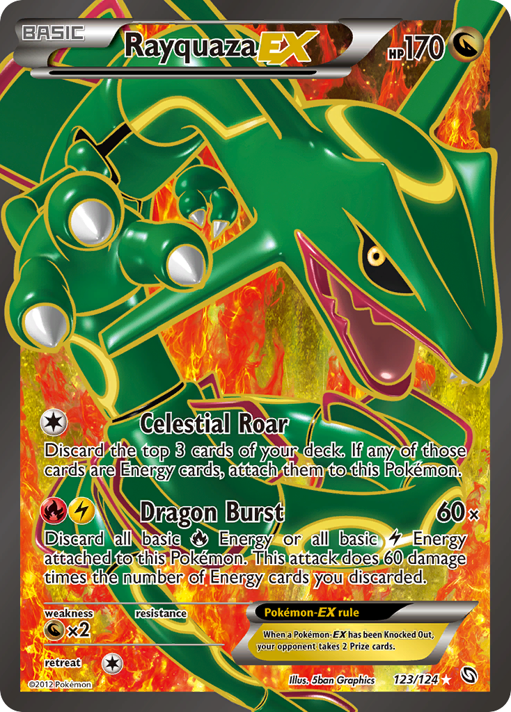 Rayquaza EX (123/124) [Black & White: Dragons Exalted] | Good Games Cannington