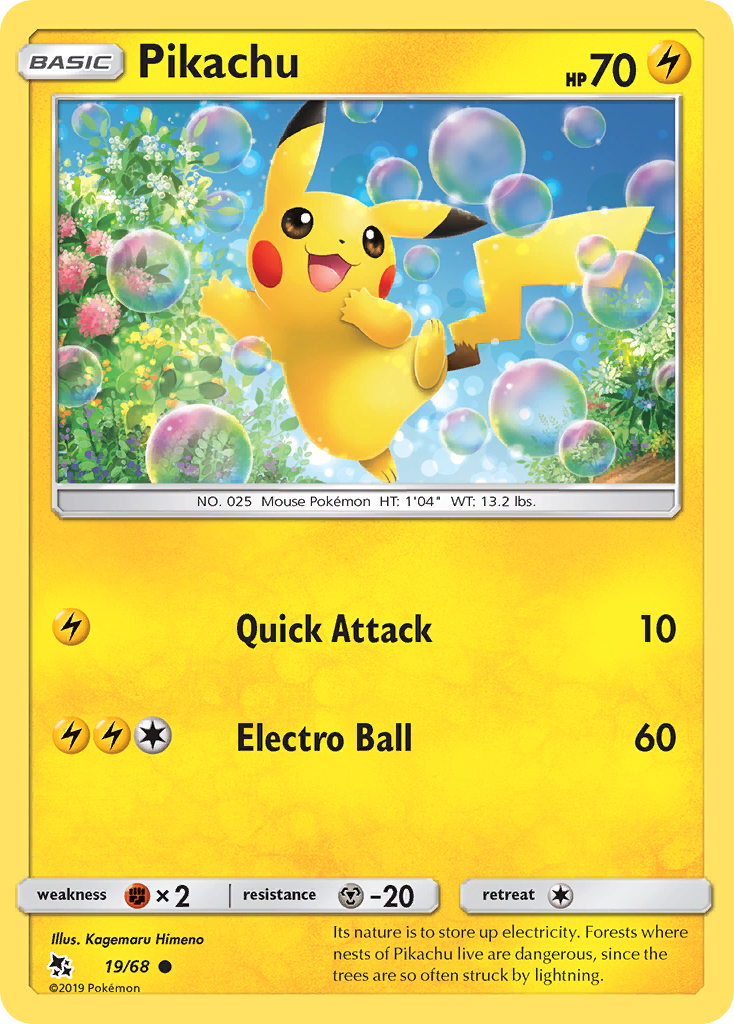 Pikachu (19/68) [Sun & Moon: Hidden Fates] | Good Games Cannington