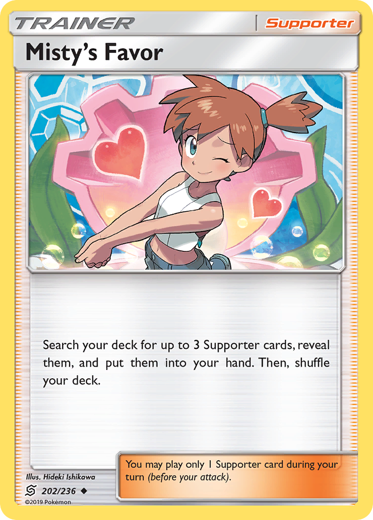 Misty's Favor (202/236) [Sun & Moon: Unified Minds] | Good Games Cannington