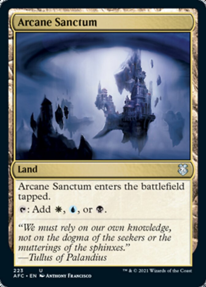 Arcane Sanctum [Dungeons & Dragons: Adventures in the Forgotten Realms Commander] | Good Games Cannington