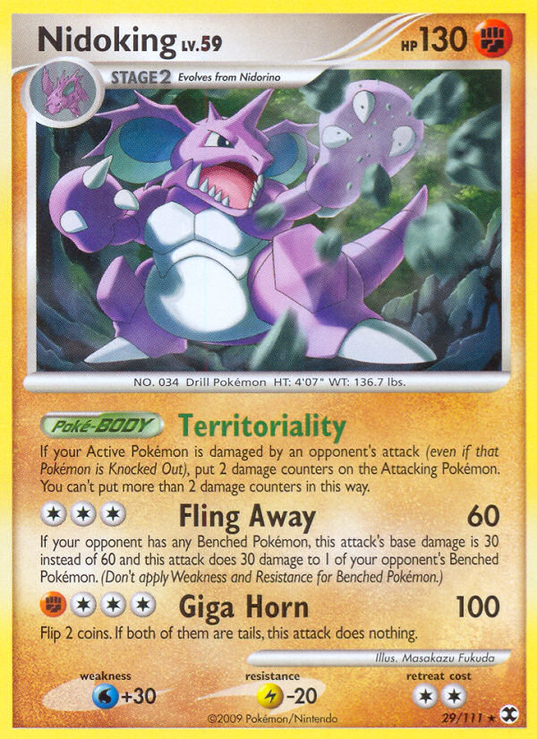 Nidoking (29/111) [Platinum: Rising Rivals] | Good Games Cannington
