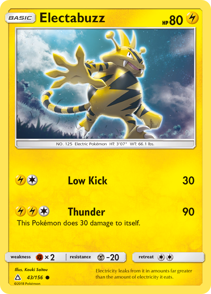 Electabuzz (43/156) [Sun & Moon: Ultra Prism] | Good Games Cannington