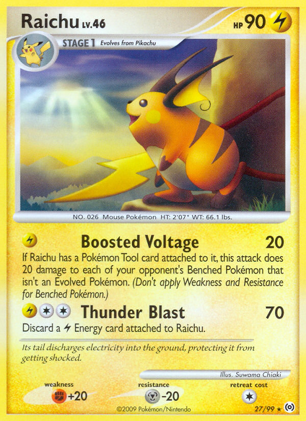 Raichu (27/99) [Platinum: Arceus] | Good Games Cannington