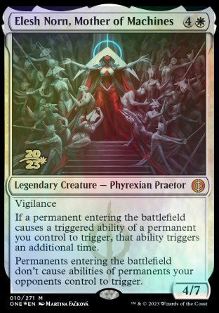 Elesh Norn, Mother of Machines [Phyrexia: All Will Be One Prerelease Promos] | Good Games Cannington