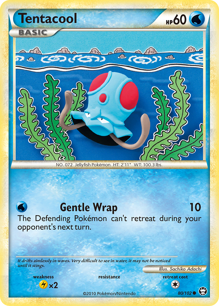 Tentacool (80/102) [HeartGold & SoulSilver: Triumphant] | Good Games Cannington