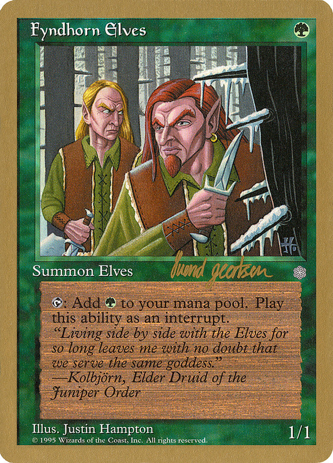 Fyndhorn Elves (Svend Geertsen) [World Championship Decks 1997] | Good Games Cannington