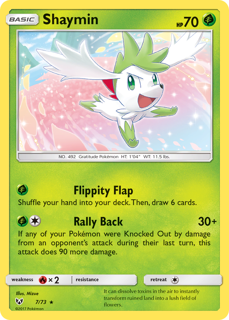 Shaymin (7/73) [Sun & Moon: Shining Legends] | Good Games Cannington