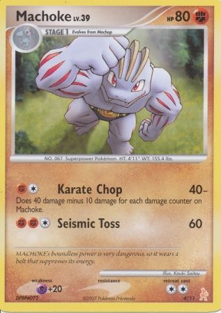 Machoke (4/11) [Diamond & Pearl: Trainer Kit - Lucario] | Good Games Cannington