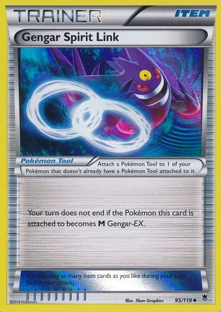 Gengar Spirit Link (95/119) (Alternate Holo Gamestop Exclusive) [XY: Phantom Forces] | Good Games Cannington