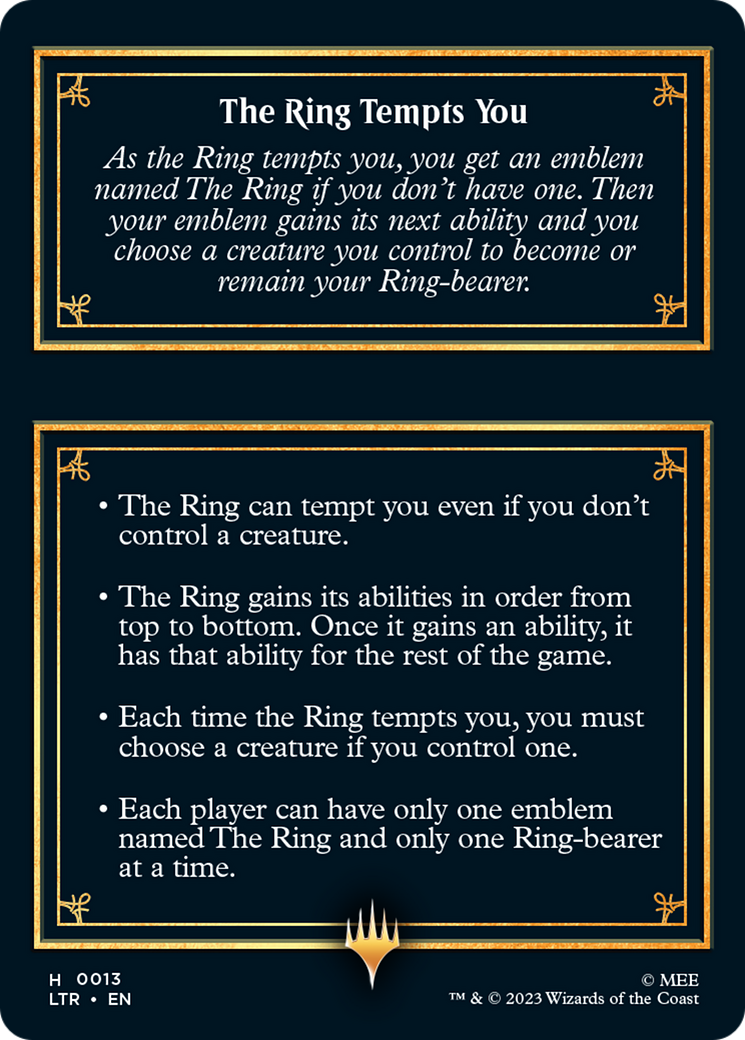 The Ring [The Lord of the Rings: Tales of Middle-Earth Tokens] | Good Games Cannington
