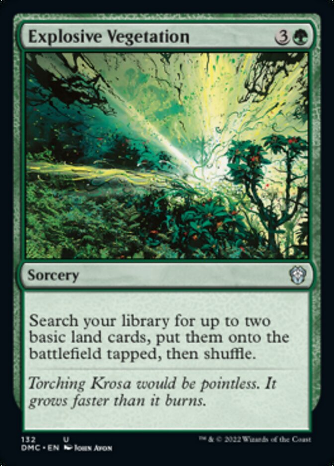 Explosive Vegetation [Dominaria United Commander] | Good Games Cannington
