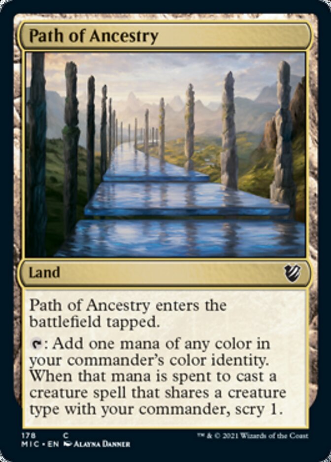 Path of Ancestry [Innistrad: Midnight Hunt Commander] | Good Games Cannington