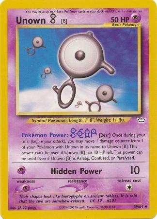 Unown [B] (39/64) [Neo Revelation Unlimited] | Good Games Cannington