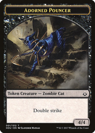 Adorned Pouncer Token [Hour of Devastation Tokens] | Good Games Cannington