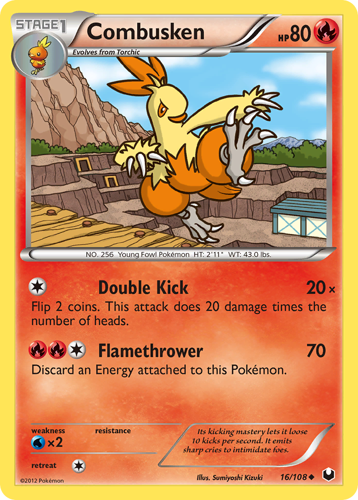 Combusken (16/108) [Black & White: Dark Explorers] | Good Games Cannington