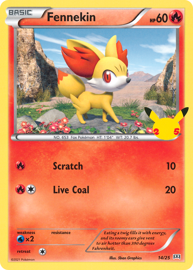 Fennekin (14/25) [McDonald's 25th Anniversary] | Good Games Cannington