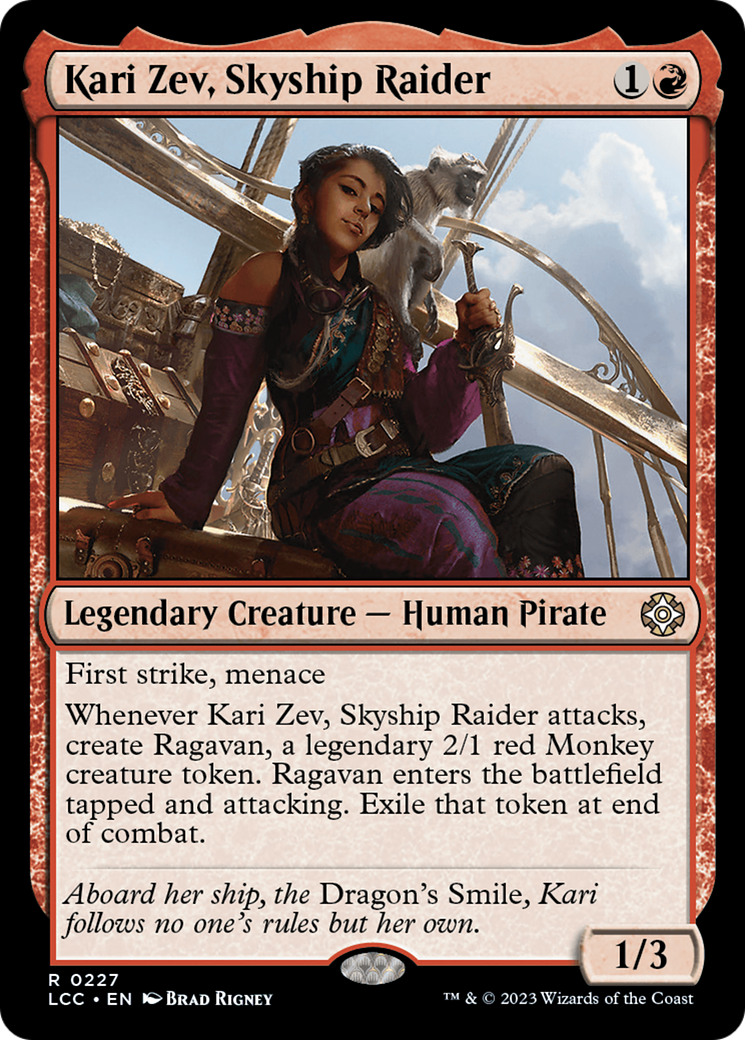 Kari Zev, Skyship Raider [The Lost Caverns of Ixalan Commander] | Good Games Cannington