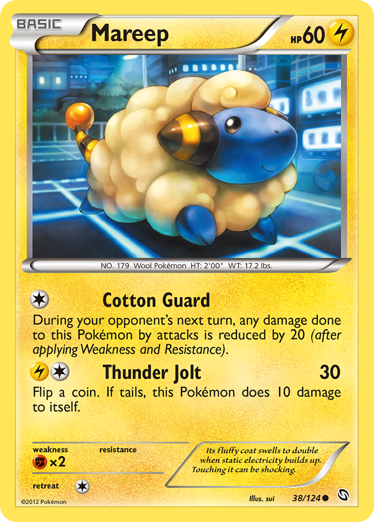 Mareep (38/124) [Black & White: Dragons Exalted] | Good Games Cannington