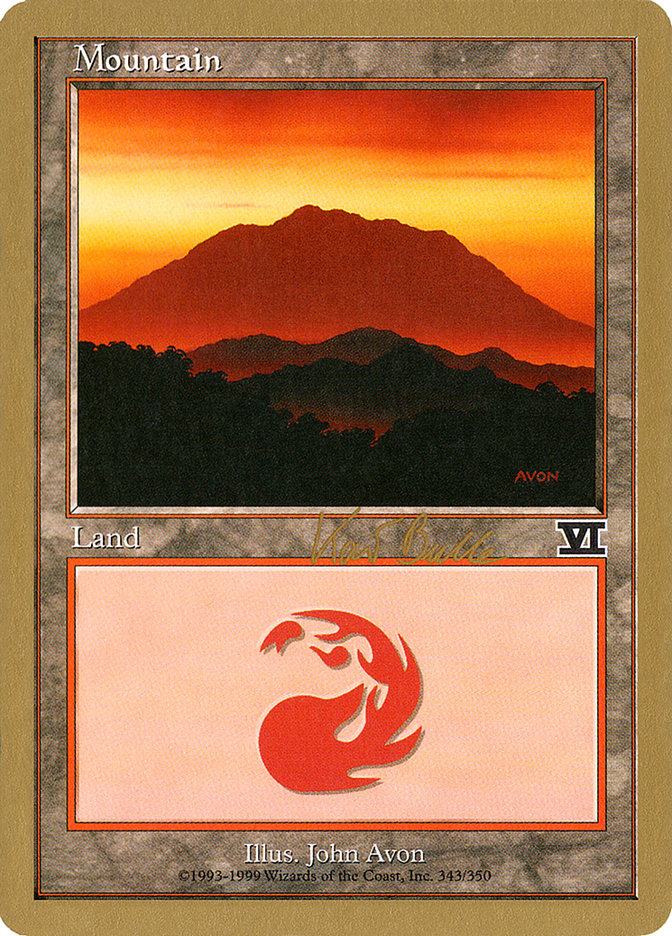 Mountain (kb343) (Kai Budde) [World Championship Decks 1999] | Good Games Cannington