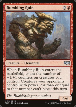 Rumbling Ruin [Ravnica Allegiance] | Good Games Cannington