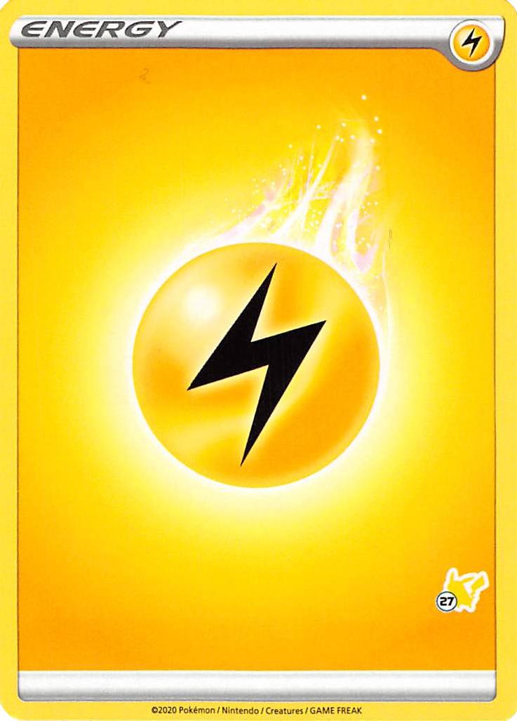 Lightning Energy (Pikachu Stamp #27) [Battle Academy 2022] | Good Games Cannington