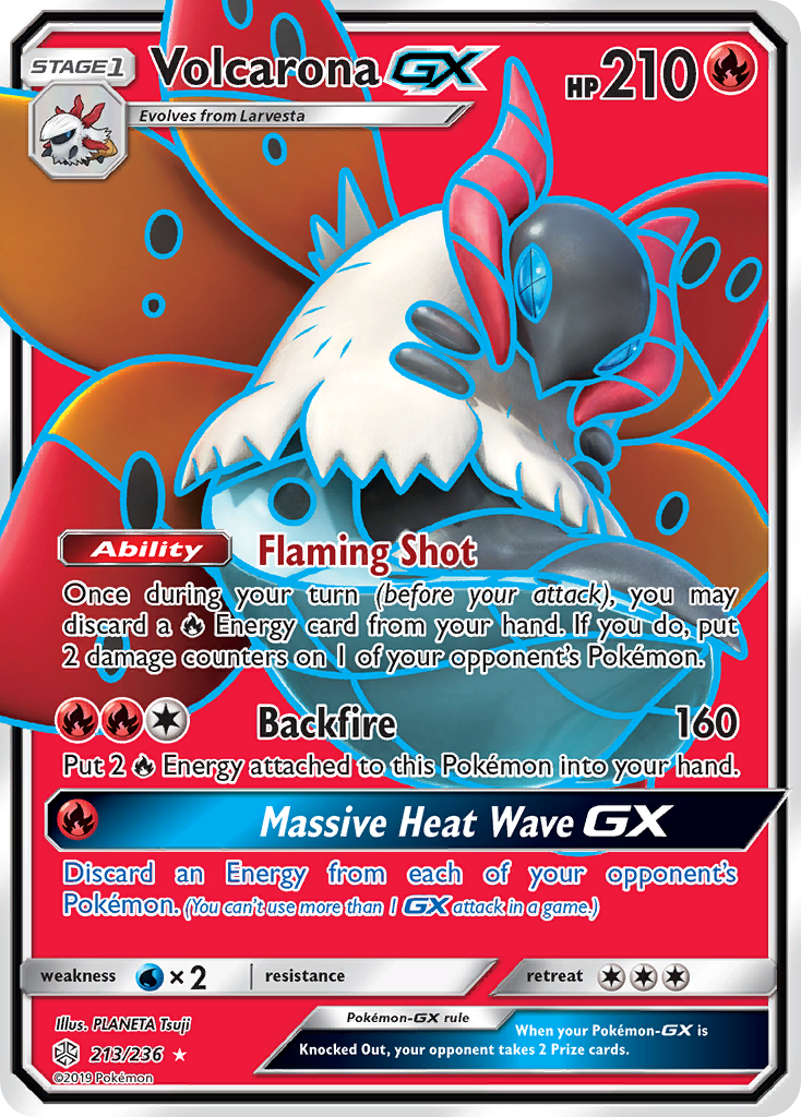 Volcarona GX (213/236) [Sun & Moon: Cosmic Eclipse] | Good Games Cannington
