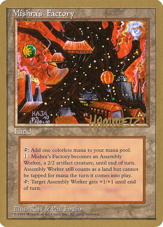 Mishra's Factory (Shawn "Hammer" Regnier) [Pro Tour Collector Set] | Good Games Cannington