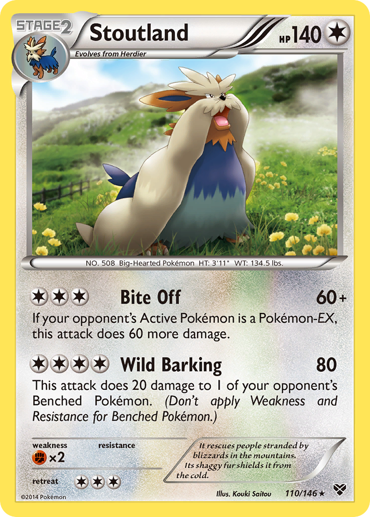 Stoutland (110/146) [XY: Base Set] | Good Games Cannington