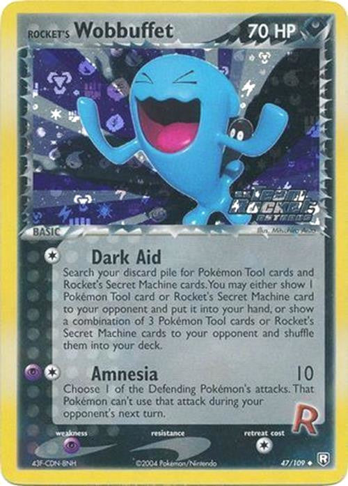 Rocket's Wobbuffet (47/109) (Stamped) [EX: Team Rocket Returns] | Good Games Cannington