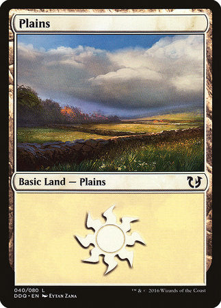 Plains (40) [Duel Decks: Blessed vs. Cursed] | Good Games Cannington