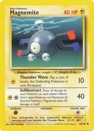 Magnemite (53/102) [Base Set Unlimited] | Good Games Cannington