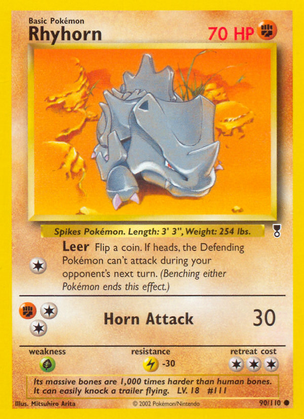 Rhyhorn (90/110) [Legendary Collection] | Good Games Cannington