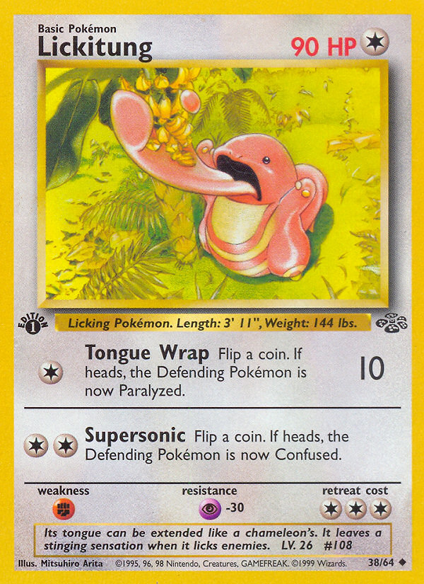 Lickitung (38/64) [Jungle 1st Edition] | Good Games Cannington