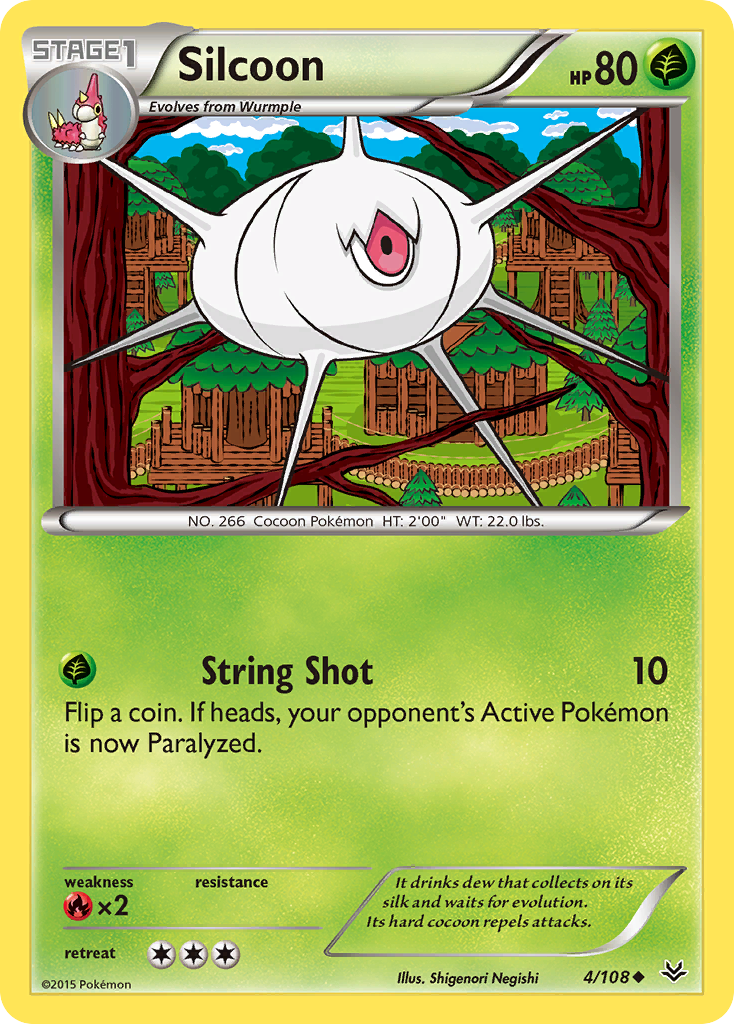 Silcoon (4/108) [XY: Roaring Skies] | Good Games Cannington