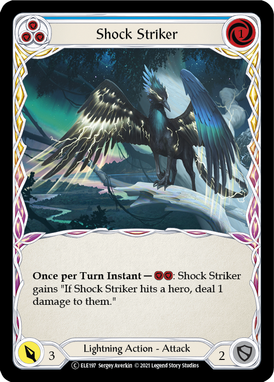 Shock Striker (Blue) [U-ELE197] Unlimited Normal | Good Games Cannington