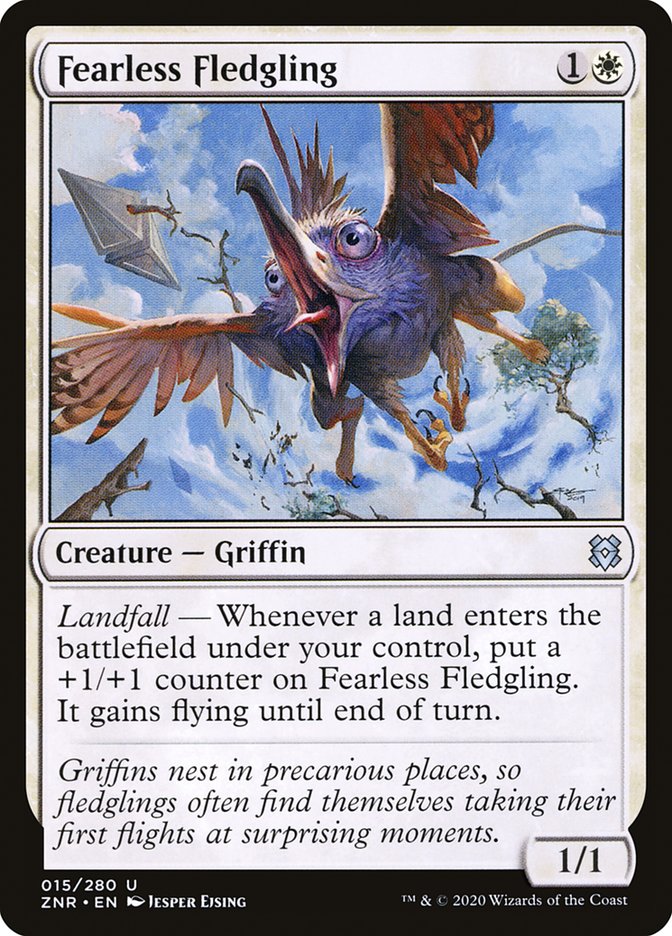 Fearless Fledgling [Zendikar Rising] | Good Games Cannington