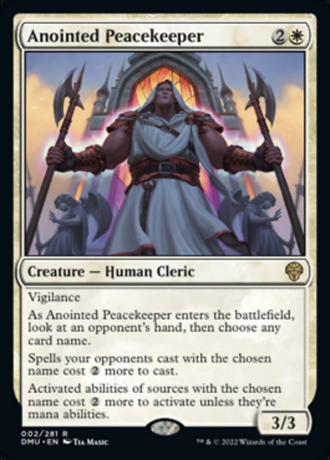 Anointed Peacekeeper [Dominaria United] | Good Games Cannington