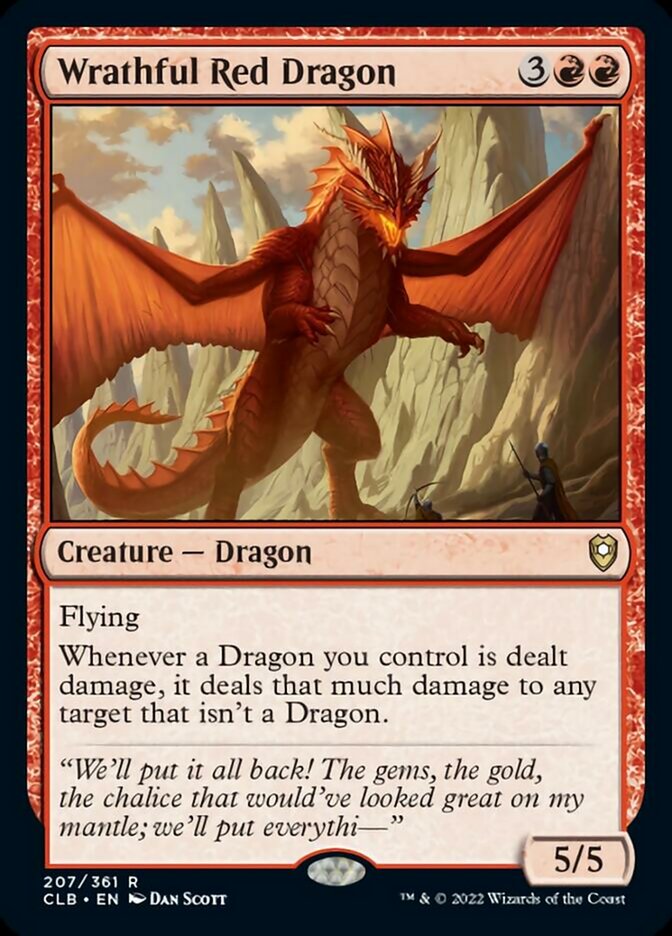 Wrathful Red Dragon [Commander Legends: Battle for Baldur's Gate] | Good Games Cannington
