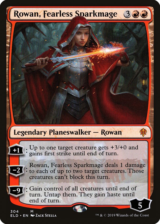 Rowan, Fearless Sparkmage [Throne of Eldraine] | Good Games Cannington
