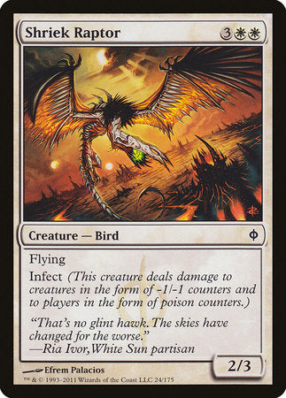Shriek Raptor [New Phyrexia] | Good Games Cannington
