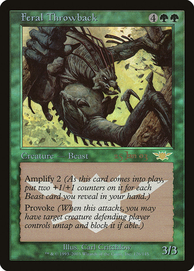 Feral Throwback [Legions Promos] | Good Games Cannington
