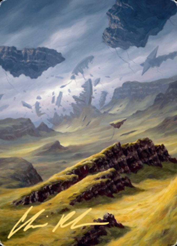 Plains 3 Art Card (Gold-Stamped Signature) [Zendikar Rising Art Series] | Good Games Cannington
