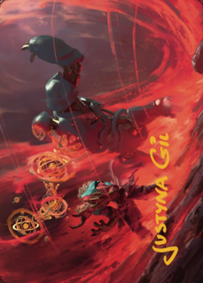 Twinferno Art Card (Gold-Stamped Signature) [Dominaria United Art Series] | Good Games Cannington