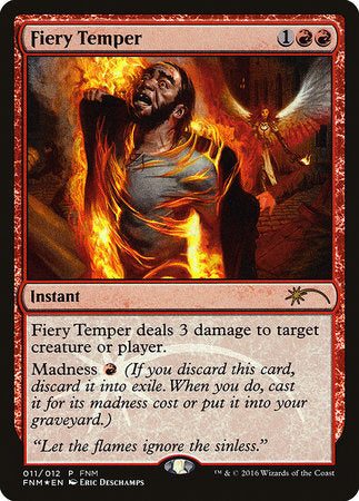 Fiery Temper [Friday Night Magic 2016] | Good Games Cannington