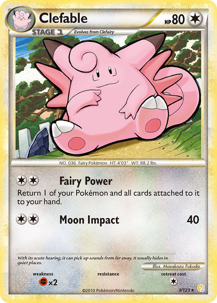 Clefable (3/123) [HeartGold & SoulSilver: Base Set] | Good Games Cannington